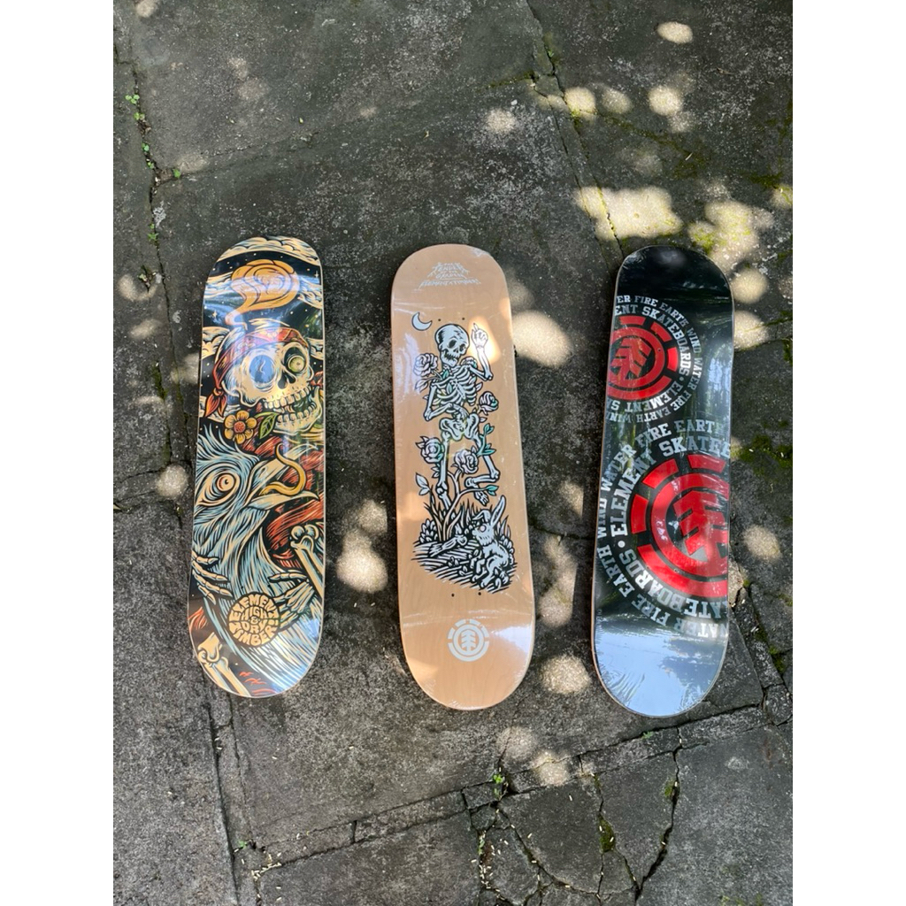 Element Skateboard Decks. Asli Dan Original, Bukan Deck BAJAKAN. Deck Skateboard Ukuran 8.0” Dan 8.2