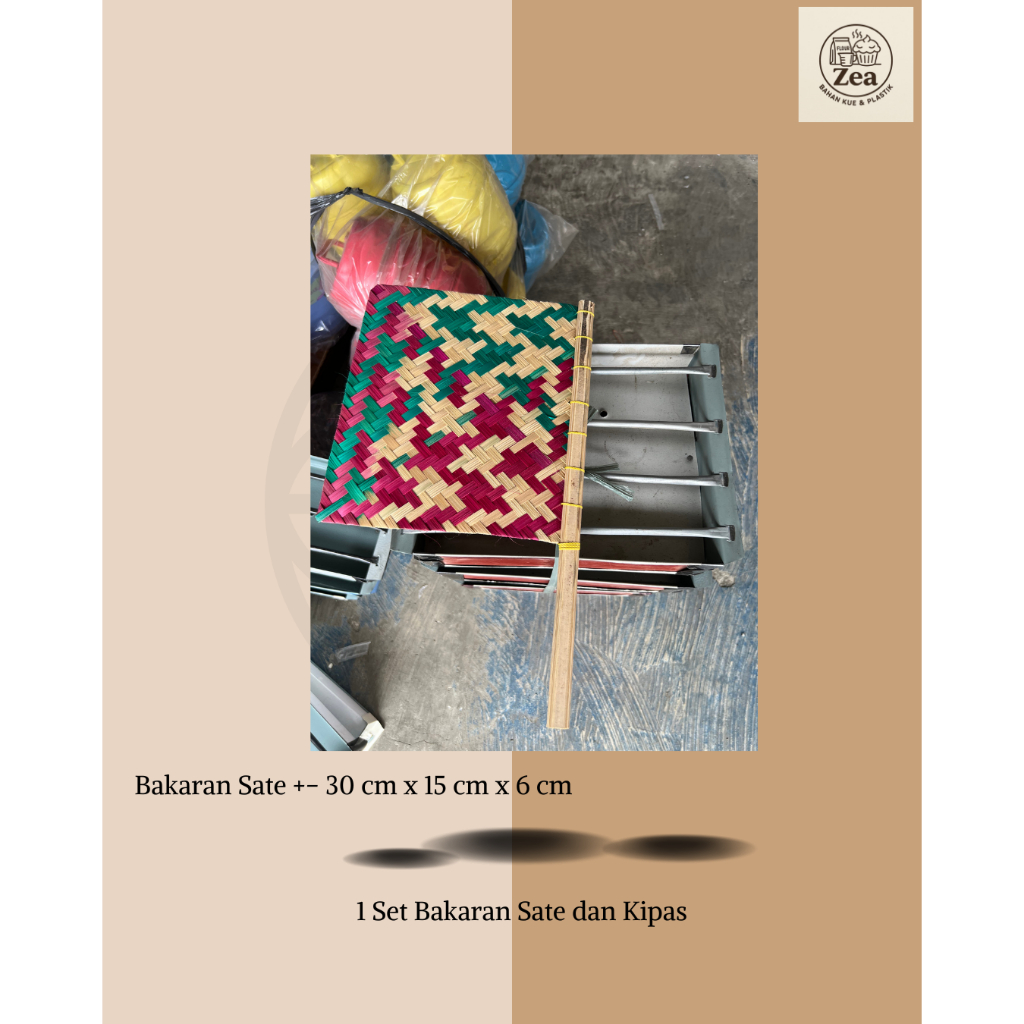 Promo Bakaran Sate + Kipas / Panggangan sate/ayam/kambing + kipas Sate Pemanggang Sate