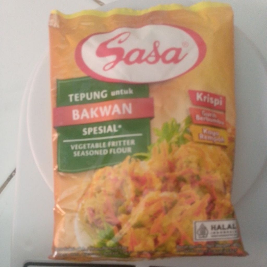 

tepung bumbu bakwan merk Sasa kemasan 90 gram isi 10 renceng