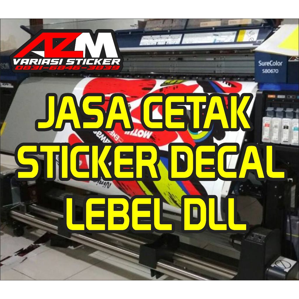 

JASA CETAK DECAL STICKER PRINTING VINYL