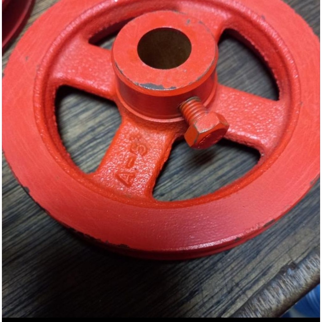 pulley pully A1 5" inch as 18 mm puli besi cor