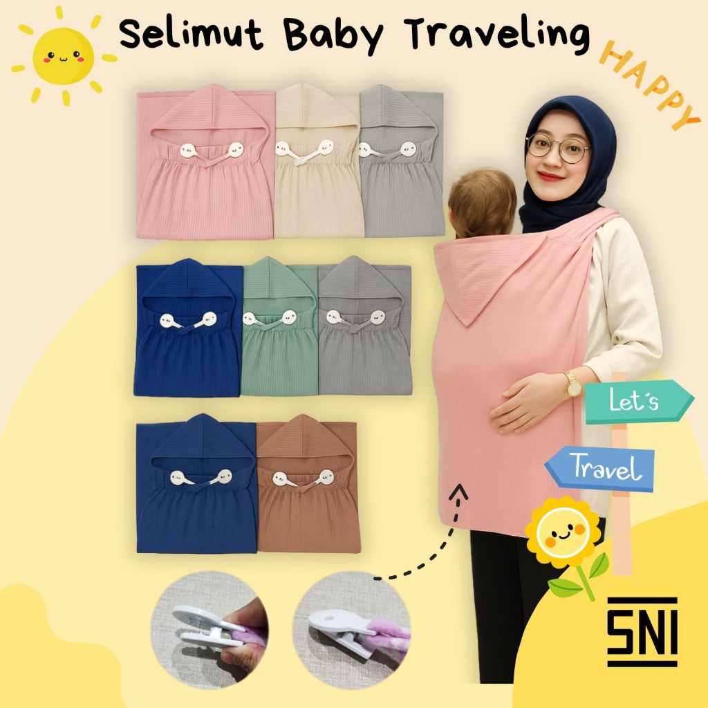 Boboko Baby Blanket SNI | Selimut + Apron + Cover Gendongan