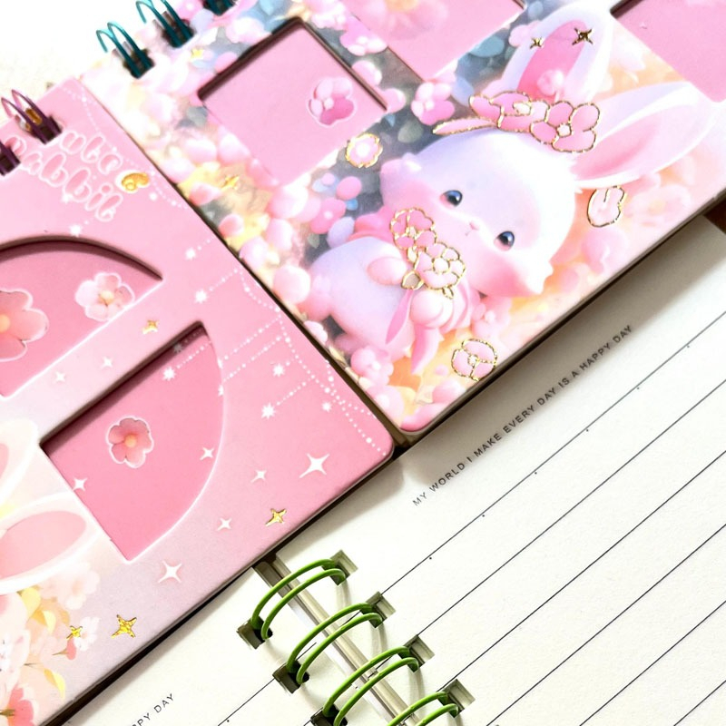 

[Whispers] Bomart Buku Notebook Softcover Spiral A7 80 Lbr - DP888, Catatan Praktis dan Stylish