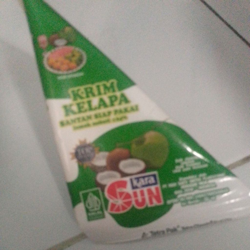 

krim kelapa santan siap pakai lemak nabati 24% berat 65 mili