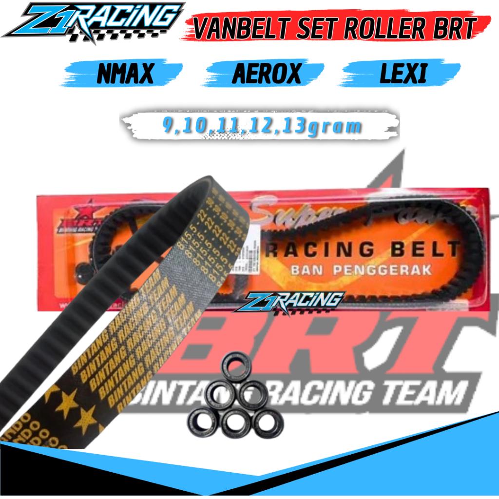 Vbelt Vanbelt Racing BRT Nmax Aerox Lexi V-Belt BRT Set Roller Aerox Nmax Lexi