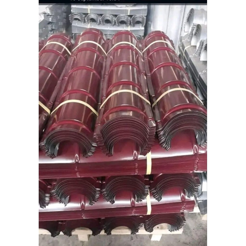 Nok/karfus/Bubungan/wuwung genteng metal colour non pasir