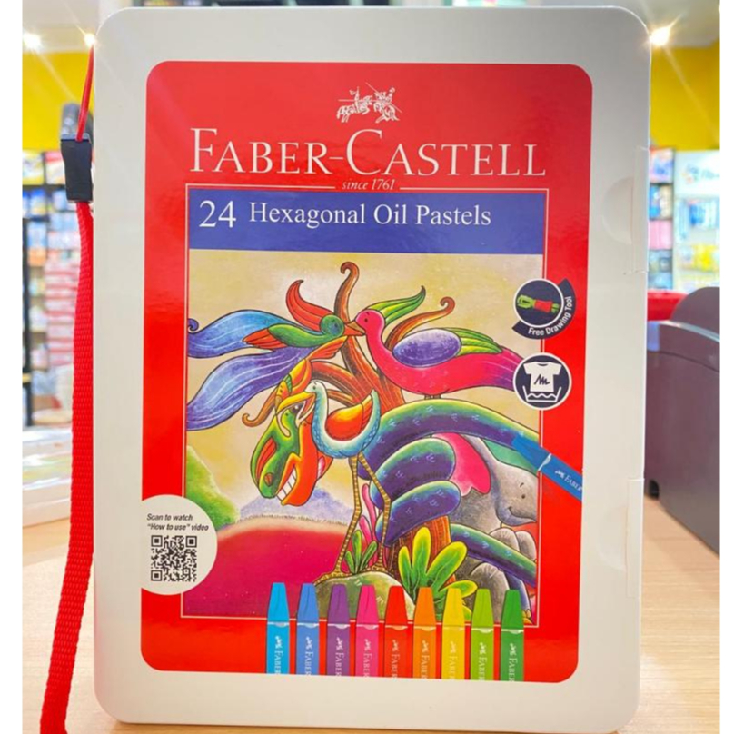 

Faber Castell Hexagonal Oil Pastel 24 Color Crayon Minyak 120089A