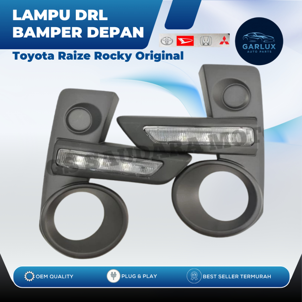 Lampu DRL Bemper Depan Toyota Raize & Daihatsu Rocky | Original OEM LED Daytime Running Light