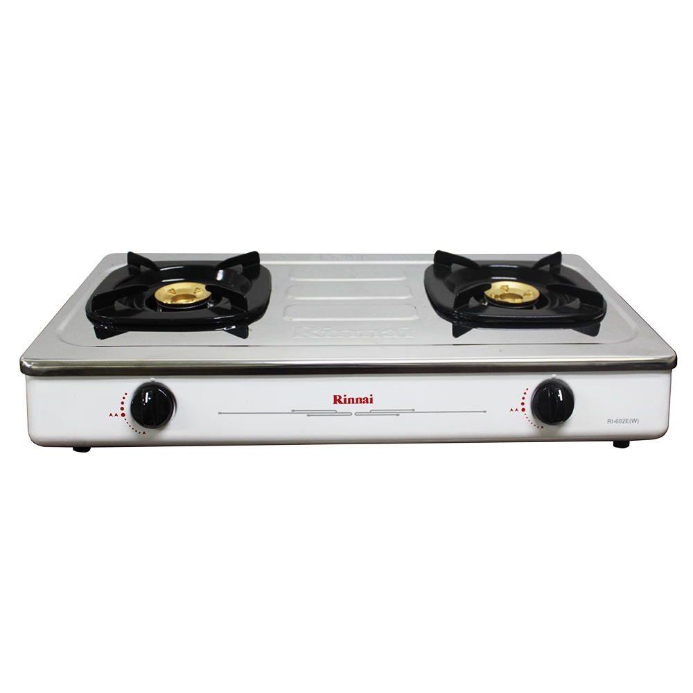 Rinnai Kompor Gas RI 602E(W) / Rinnai 2 Tungku RI-602E(W) / Kompor Gas RI602E(W)