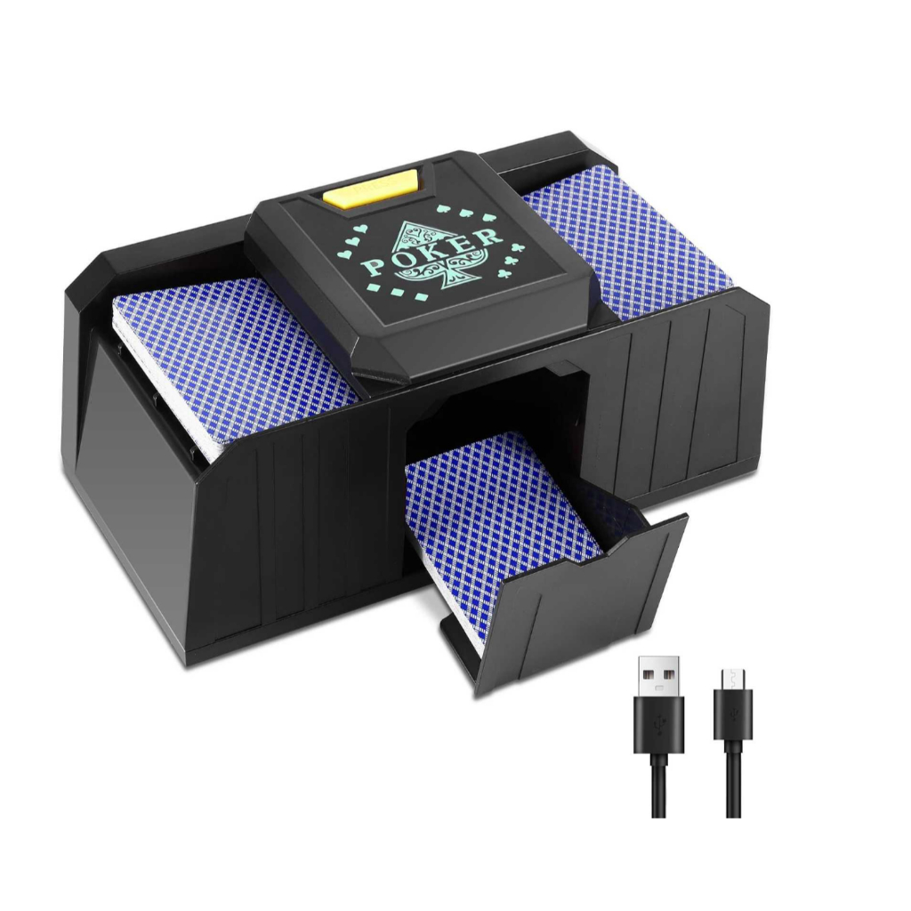 SHIROTO シロト Mesin Kocok Kartu Otomatis 2 Deck Shuffle Machine Bridge UNO Games