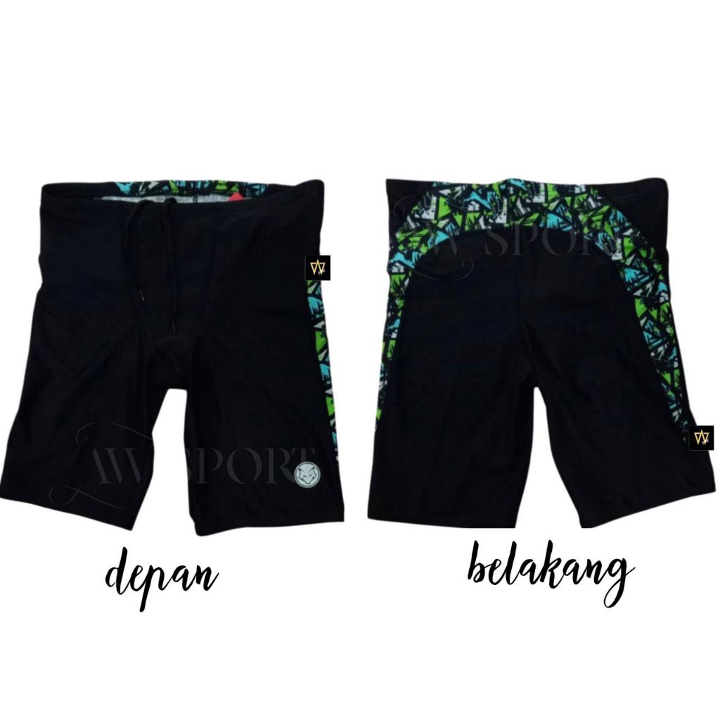 Celana Renang Junior DICK WOLVES Black Trigo S-XL