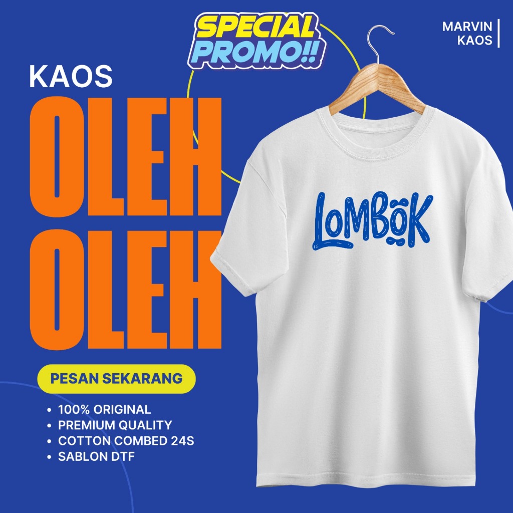 BAJU KAOS OLEH OLEH SOUVENIR LOMBOK