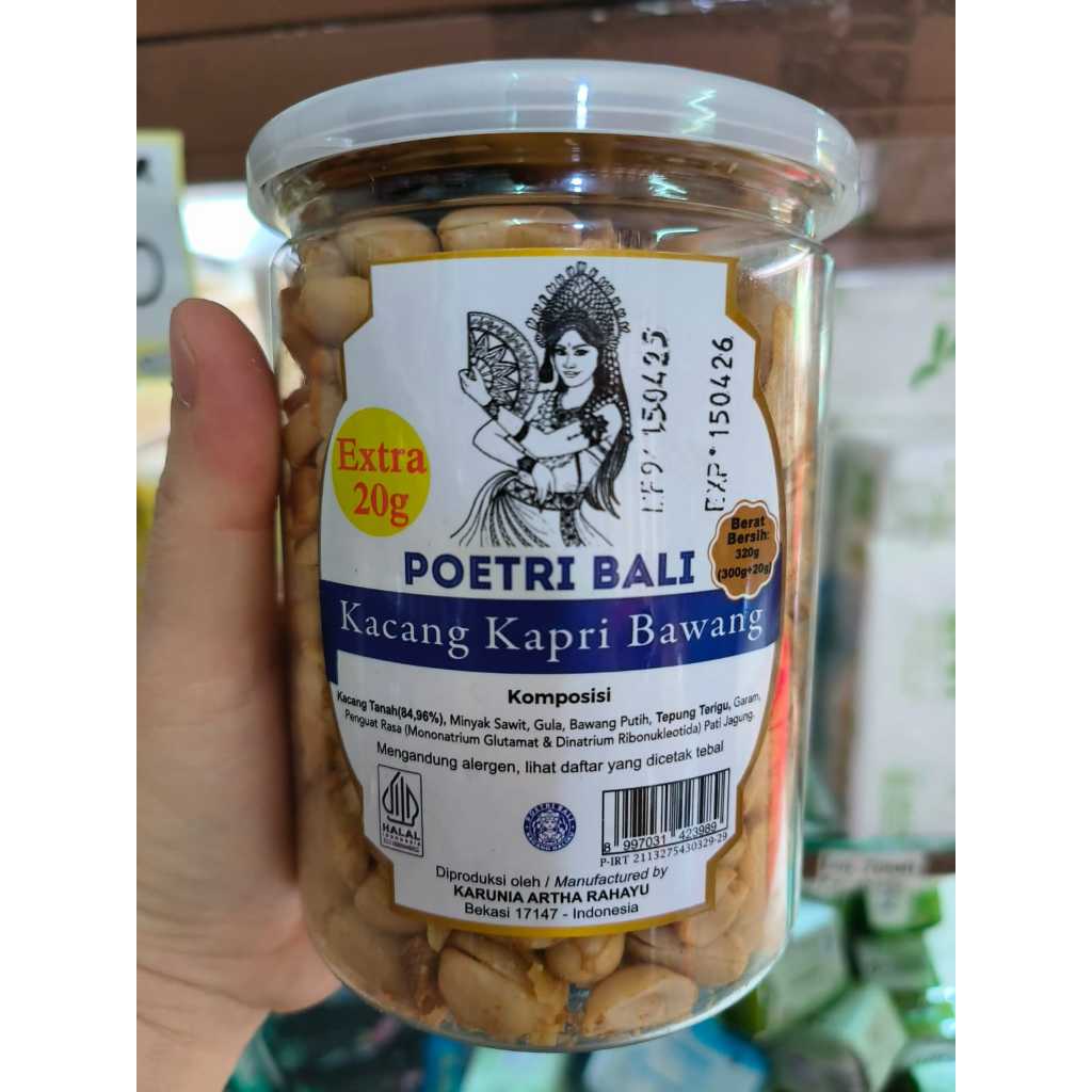 

Kacang Bawang Kapri REZEKI Poetri Bali 330gr