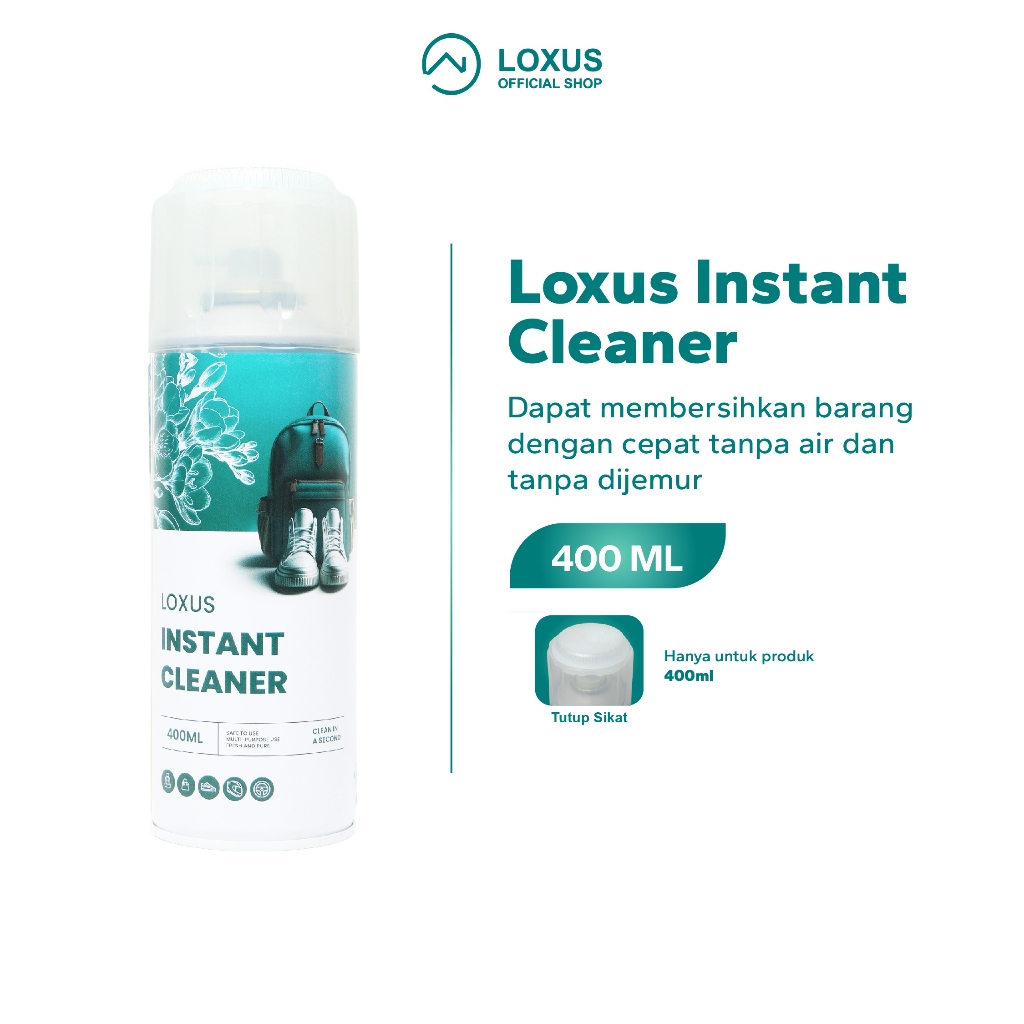LOXUS T CLEANER PEMBERSIH TAS SEPATU DINDING DAN INTERIOR 400ML