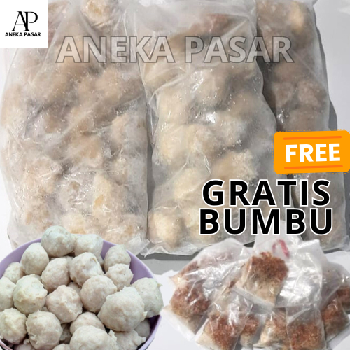 

BAKSO / PENTOL DAGING SAPI ASLI HOMEMADE BUATAN SENDIRI ISI 30 GRATIS BUMBU BAKSO