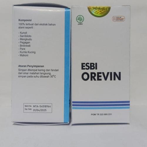 Esbi Orevin Original Obat Herbal Diabetes Gula Darah Tinggi Kencing Manis Ampuh