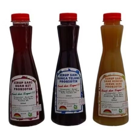 

Sirupl sari buah bit, jahe, dan telang