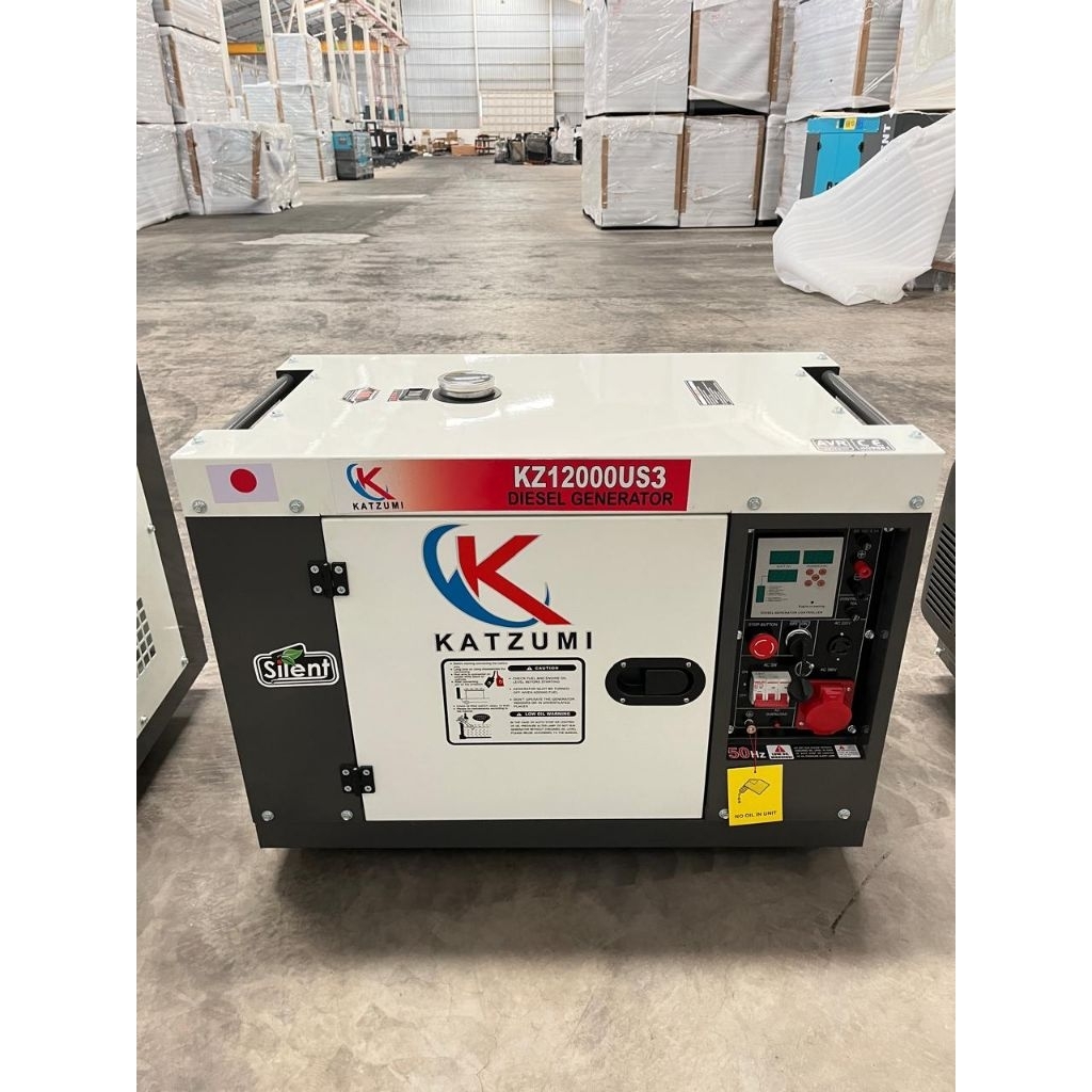 Genset 10 KVA Katzumi  KZ12000US  Silent Diesel - Murah