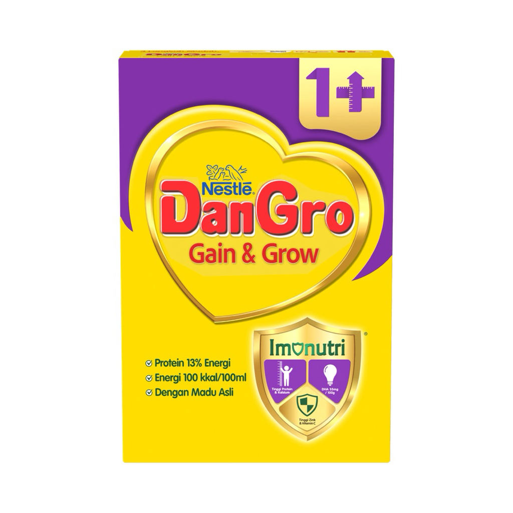 

DanGro Gain&Grow 1+ 400 gr Susu Formula Khusus Tinggi Kalori