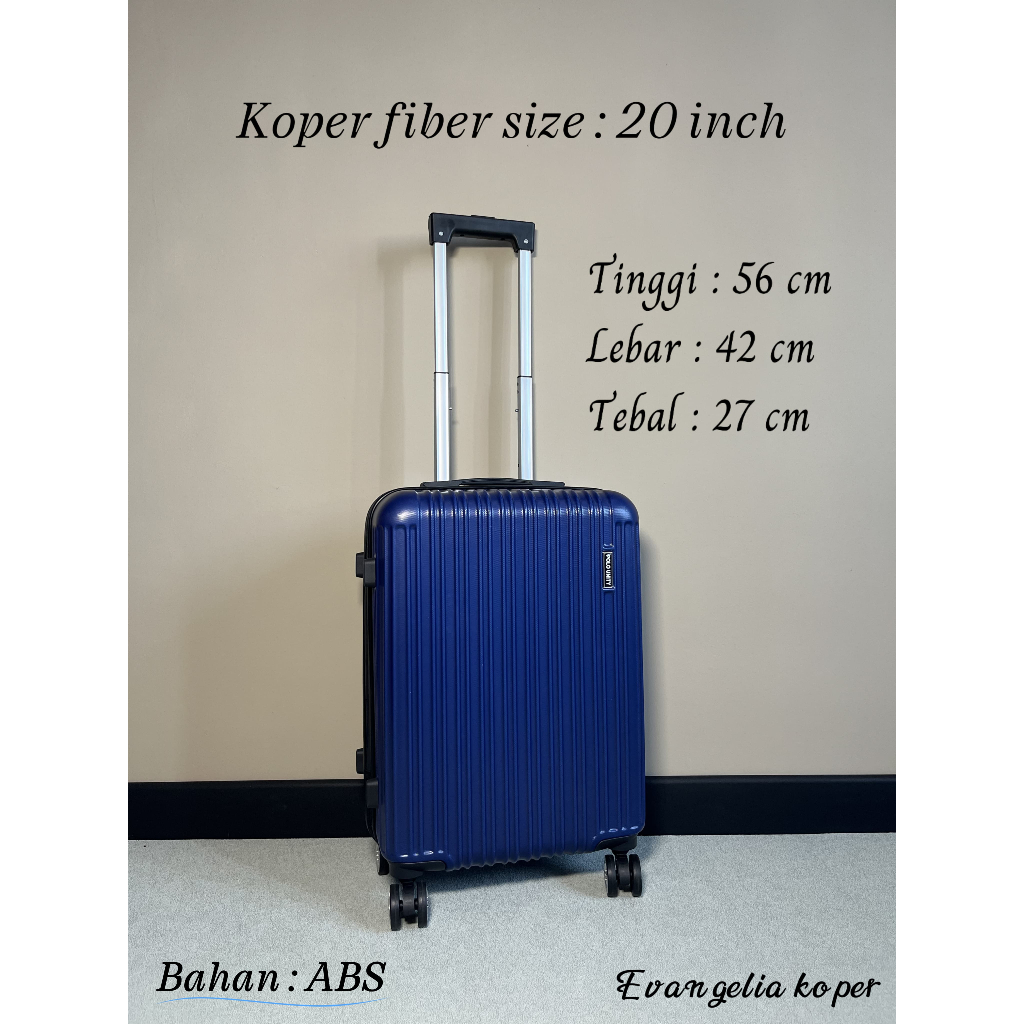 koper fiber koper polo abs tebal, koper cabin, koper hardcase, koper import murah (KHUSUS GOJEK)