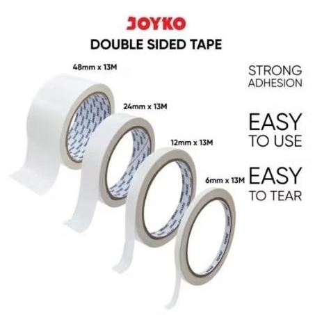 

Double sided tape perekat 2 sisi - 12 mm x 12m