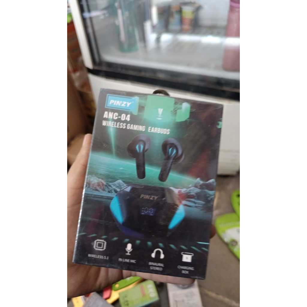 PINZY ANC-04 WIRELESS GAMING EARBUDS BT V5.1 LED DISPLAY