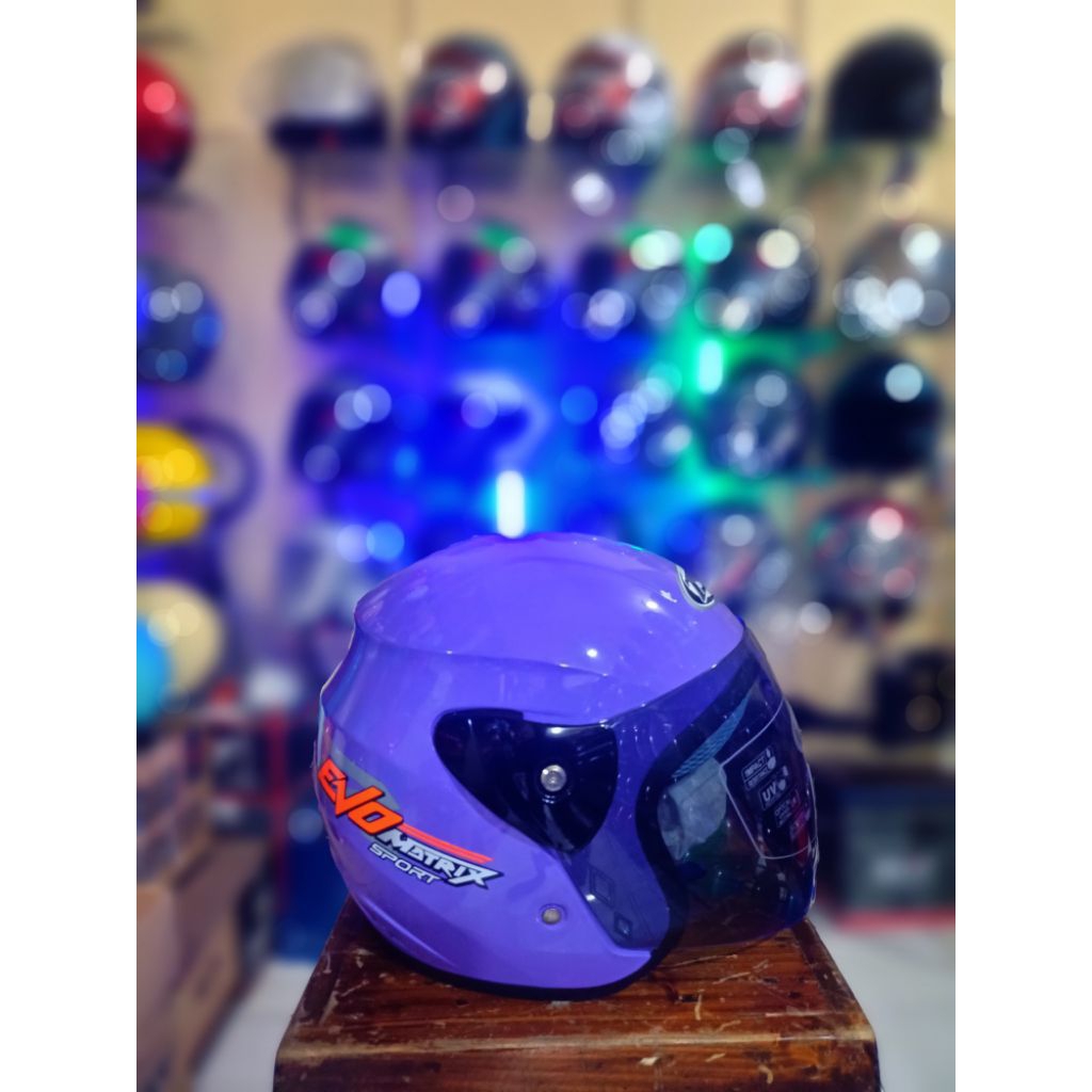 HELM EVOLUTION HALF FACE / GM EVO BULAT PRIA & WANITA / HELM MURAH MERIAH
