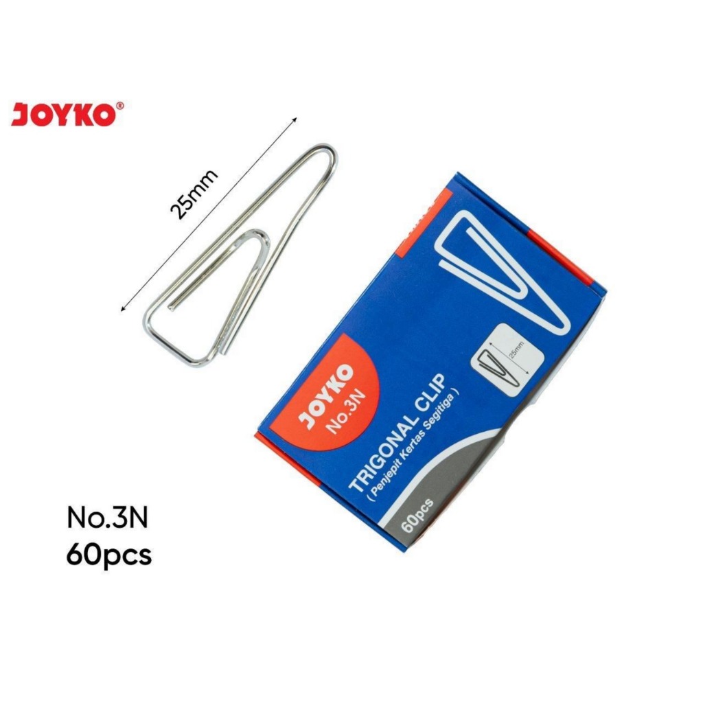 

JOYKO Trigonal Paper Clip Klip Penjepit Kertas Segitiga No.3N - Pack
