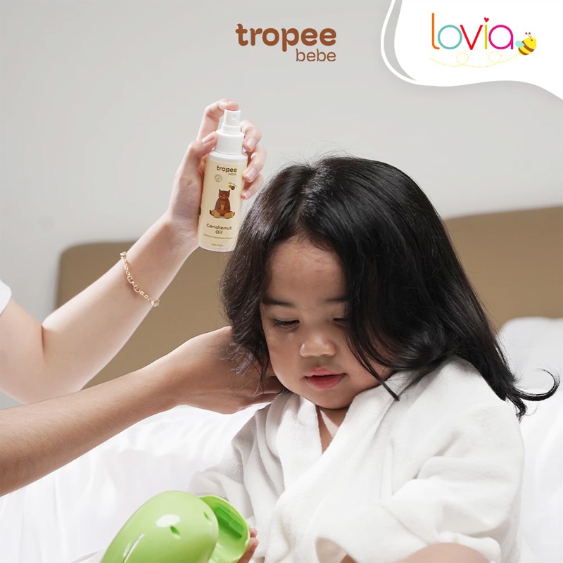 Tropee Bebe Candlenut Oil 100 ml | Hair Oil Minyak Kemiri Penumbuh Rambut Alami | Menghitamkan Rambu