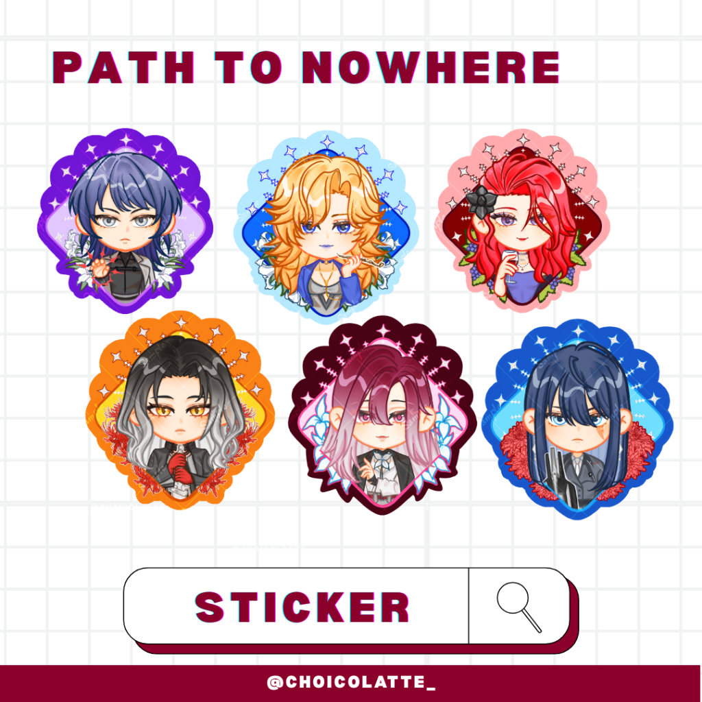 

PATH TO NOWHERE || PTN Glitter Sticker || Choicolatte_