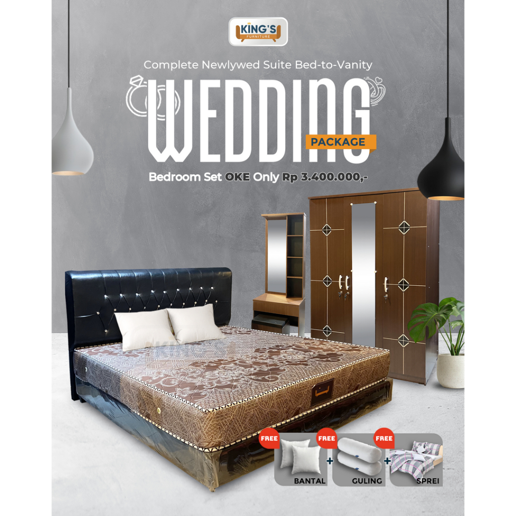 KINGS FURNITURE PONTIANAK -  PAKET WEDDING OKE || WEDDING PACKAGE - PAKET MARRIED - PAKET NIKAH - PA