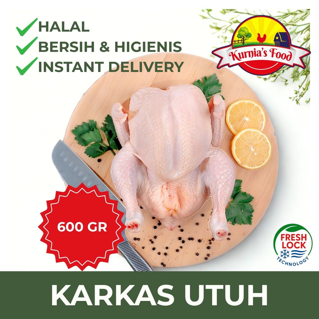 

Ayam Potong Halal Bersih 500gr dan 600gr | Ayam Bersih Frozen Siap Masak