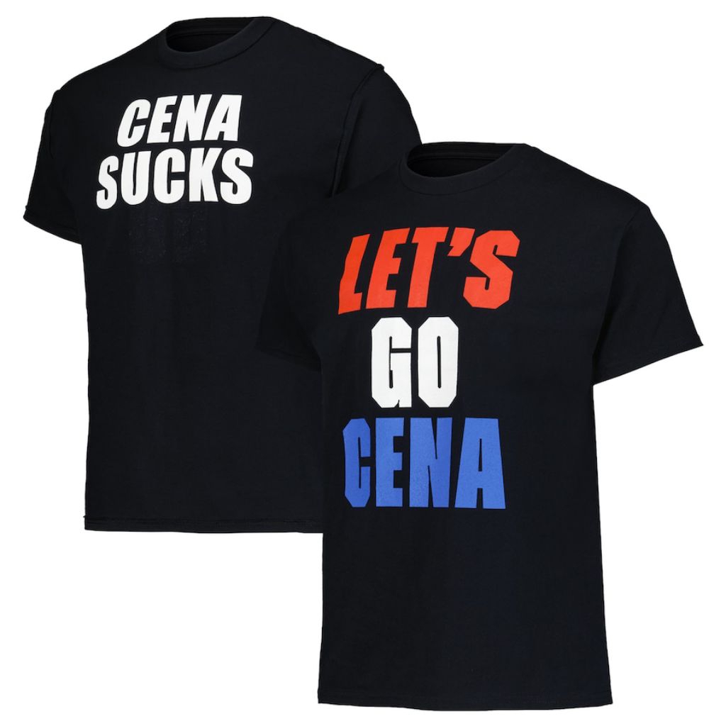 KAOS TSHIRT WWE JOHN CENA LETS GO CENA/CENA SUCKS