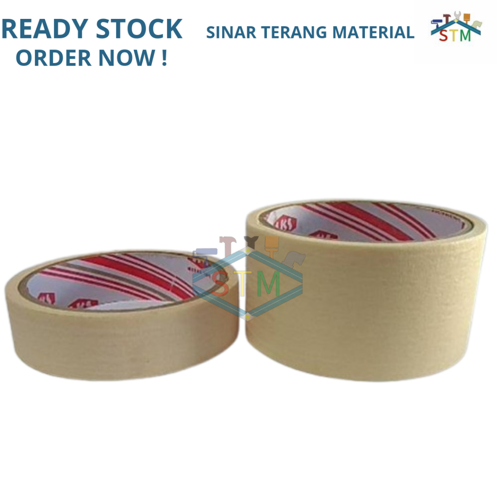 

Masking Tape SKS 24mmx12 meter / Lakban Kertas SKS 1 Inch dan 2 Inch