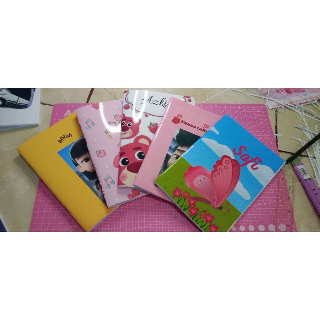

buku tulis custom nama
