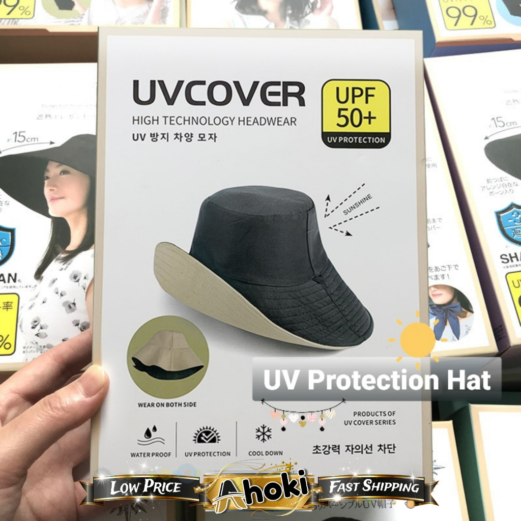 UV Protection Hat UV Cover Hat Topi Anti Sinar UV Wanita Pria Matahari