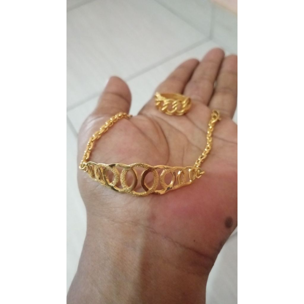 gelang lapis emas 999