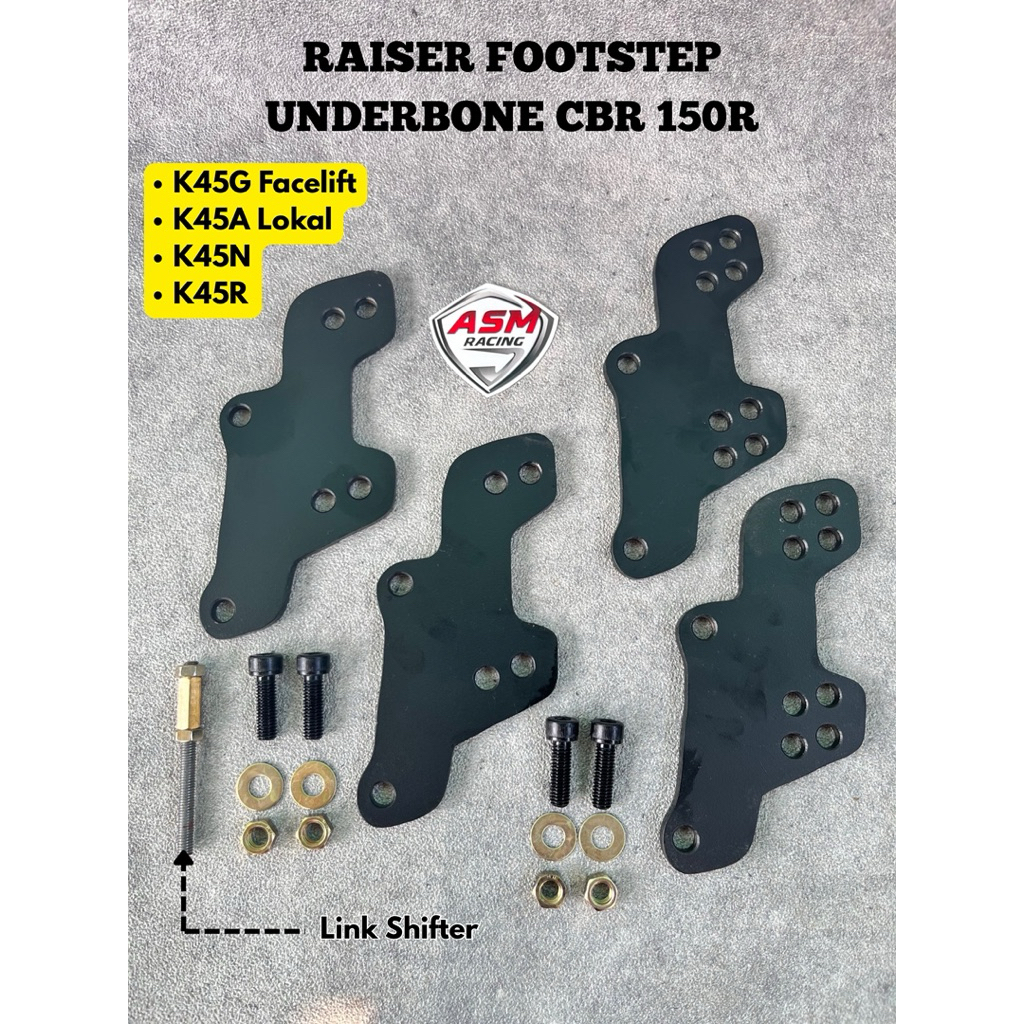 Raiser Footstep Cbr 150R Lokal & Cbr 150R Facelift K45N K45G Peninggi Footstep Cbr 150R