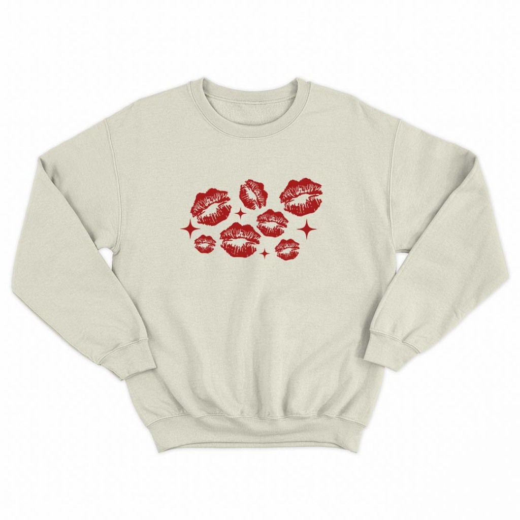 SWEATER CREWNECK KISS ME PRIA WANITA UNISEX KEREN Y2K SKENA STYLE OUTFIT PREMIUM DISTRO SWEATSHIRT