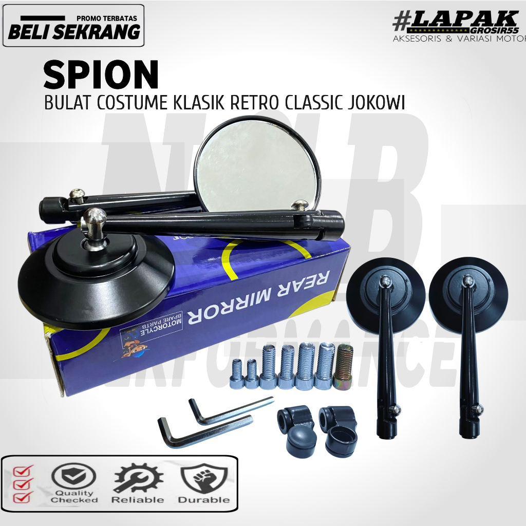 SPION BULAT JOKOWI CLASSIC FULL CNC VIXION-NINJA-SATRIA-R15-XABRE DLL