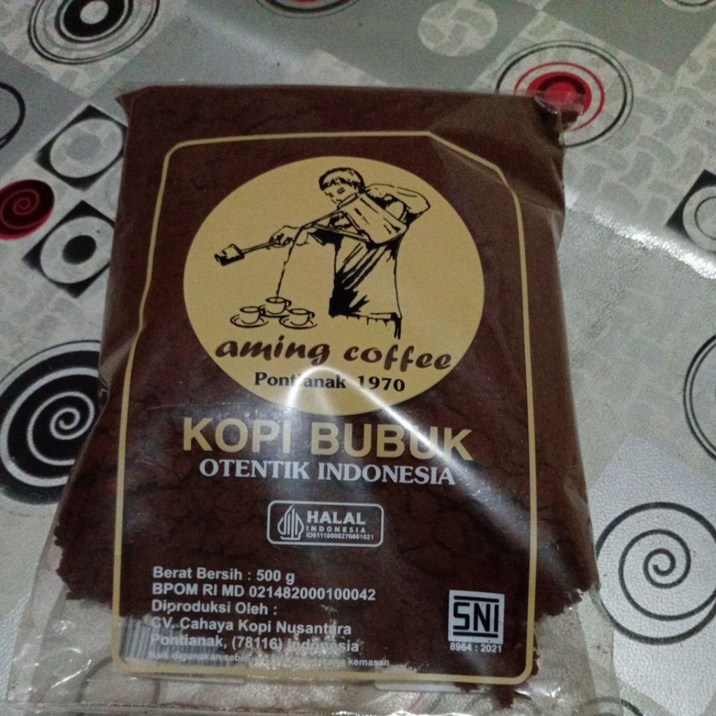

Kopi Aming 500 Gram free Bubble warp