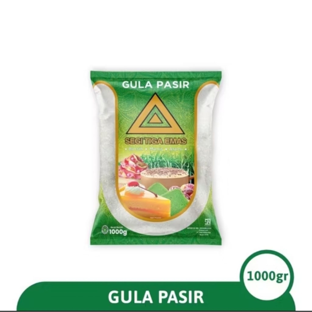 

Gula Kristal Putih Segi Tiga Emas 1kg