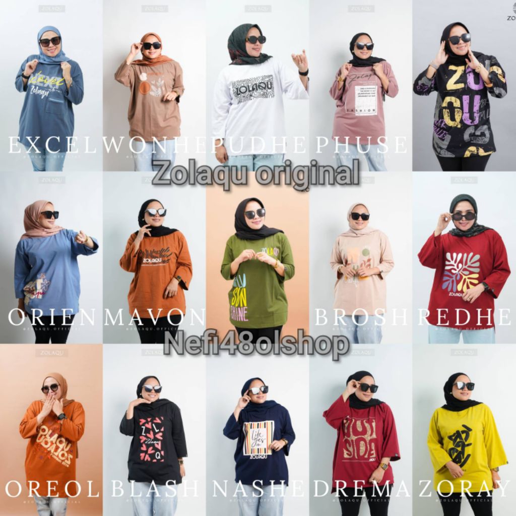 kaos oversize premium wanita /atasan oversize zolaqu gyl mykha original / baju jumbo wanita