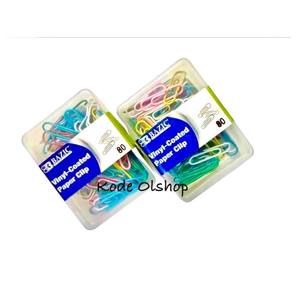 

Kode Atk - Paper Clip Bazic Warna isi 80 pcs / Klip Kertas Warna Warni Bazic 204 isi 80 pcs