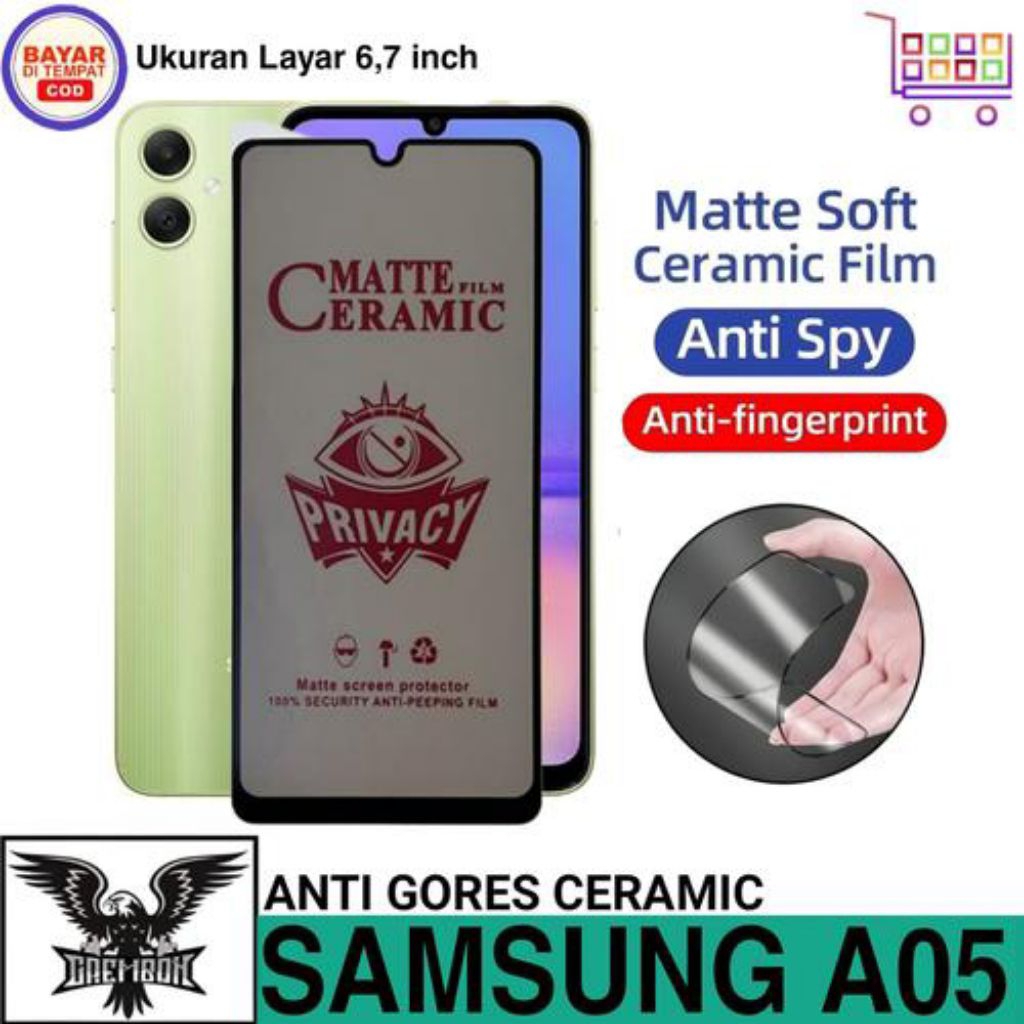 temper glass ceramic spy Samsung A05.A05s