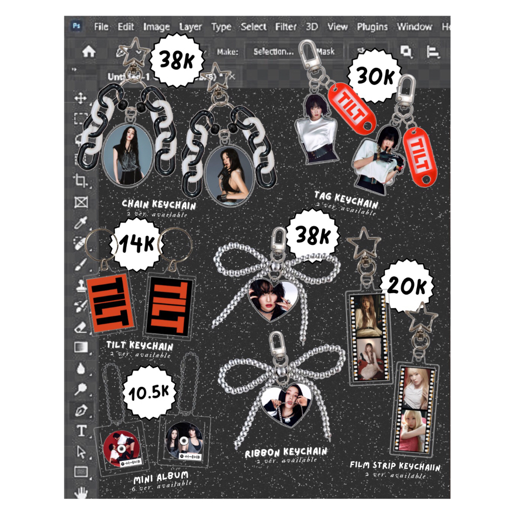 Red Velvet Irene Seulgi Tilt Acrylic Keychain Akrilik Ganci Fan Merchandise