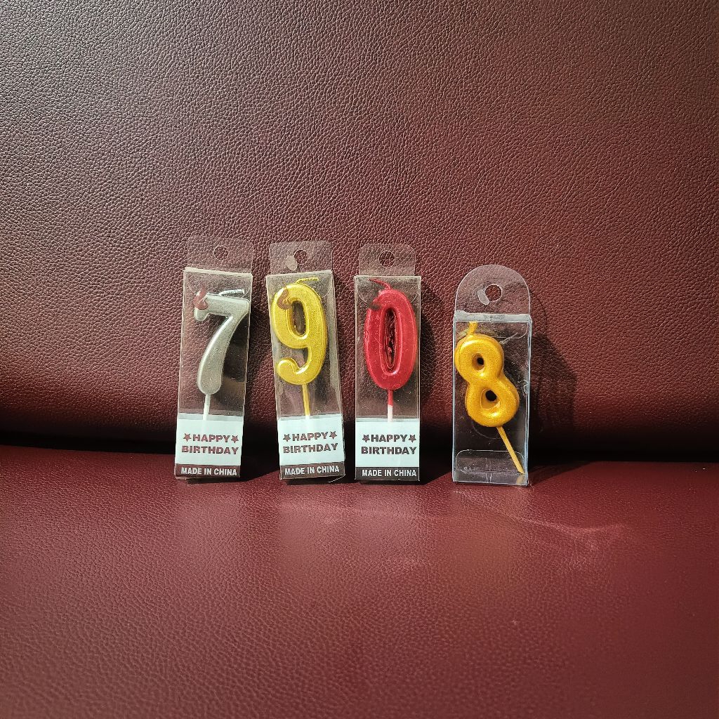 lilin angka ulang tahun / lilin angka ultah / lilin angka birthday / lilin angka