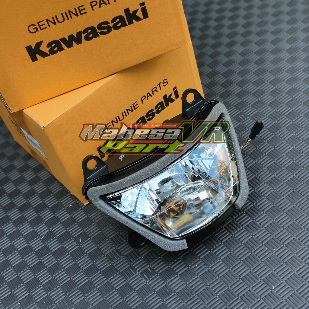 Reflektor batok Ninja RR Old Original kawasaki baru/ batok lampu depan Ninja RR Old kode 23007-0089