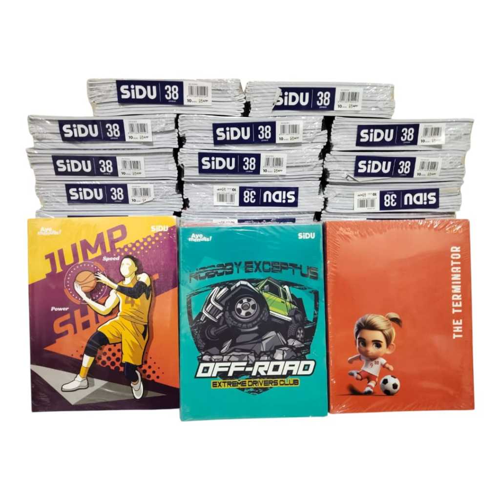 

Sidu Sinar Dunia Buku Tulis Kwarto 38 Lembar & 58 Lembar Isi 10 Buku