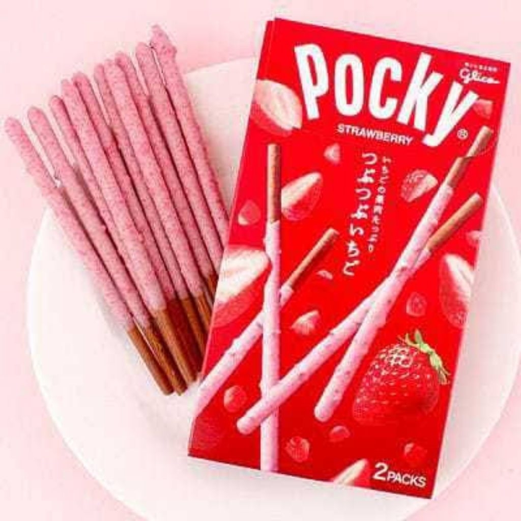 

[isi 2 Pack] Glico Pocky Tsubu Tsubu Strawberry Biscuit - Japan Snack